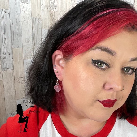 Sugar Heart Dangle Earrings - Picture 3 of 3